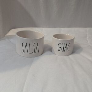 Rae Dunn Cream Salsa and Guac Bowls